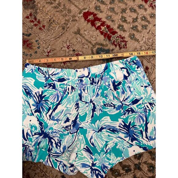 Lilly Pulitzer Elephant Appeal Preppy Resort Marina Knit Stretch Shorts Size 6 - Picture 9 of 11